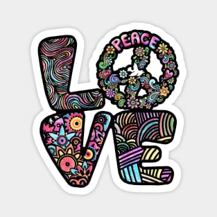 LOVE PEACE Magnet