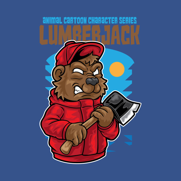 Discover Lumberjack Cartoon - Cartoons - T-Shirt