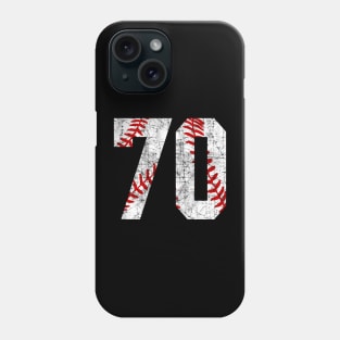 Vintage #70 Baseball Laces Baseball Mom Jersey Love Baseball Phone Case