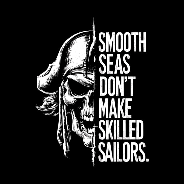 Pirate Skull - Smooth Seas by Designed By Marty