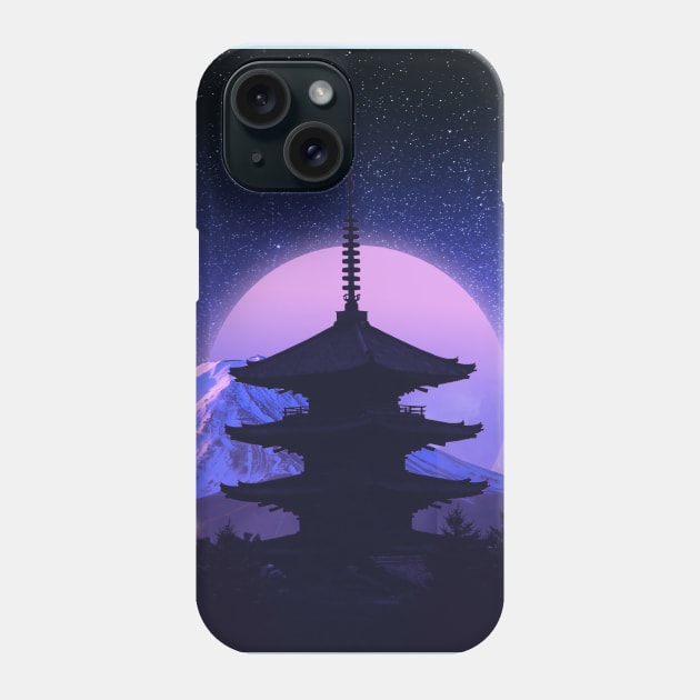 Fuji vaporwave Phone Case by erdesign