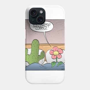 Cactus and Flower in Bed Phone Case