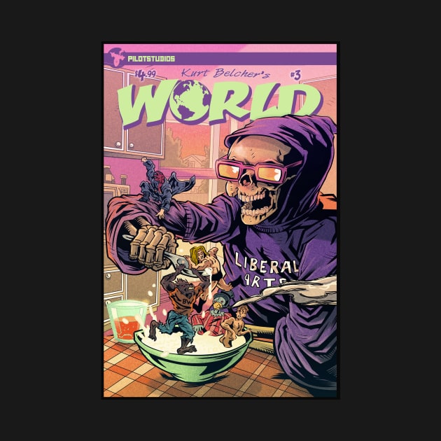 Kurt Belcher's WORLD #3 Cover by PilotStudios