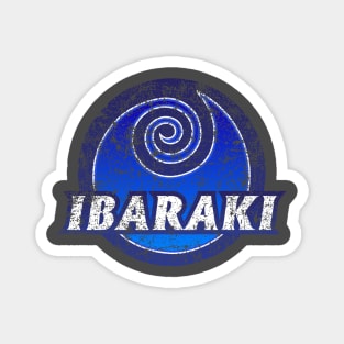 Ibaraki Prefecture Japanese Symbol Distressed Magnet