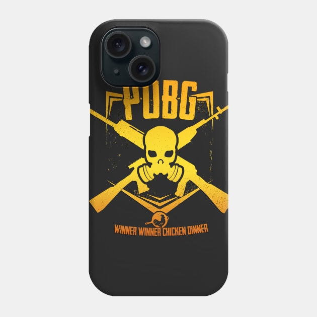 PUBG - EMBLEM (GOLD) Phone Case by TheHookshot