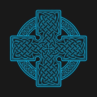 Blue Celtic Cross T-Shirt