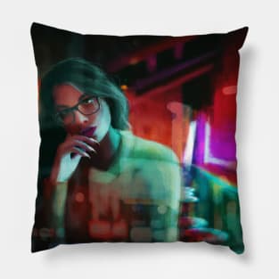 Neon City Pillow