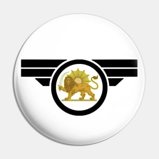 Iran Revolution Black Logo Pin