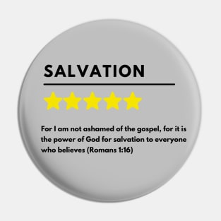 Salvation positive review meme, black text Pin