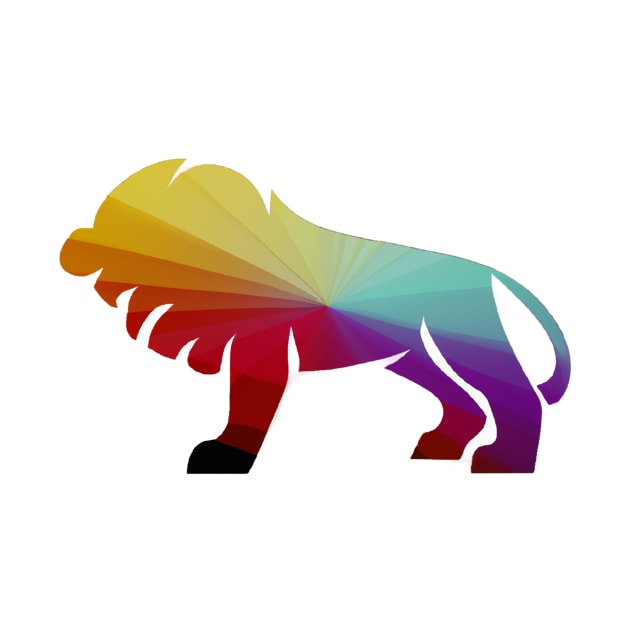 Cute Color Gradient Lion Shape Drawing by Play Zoo