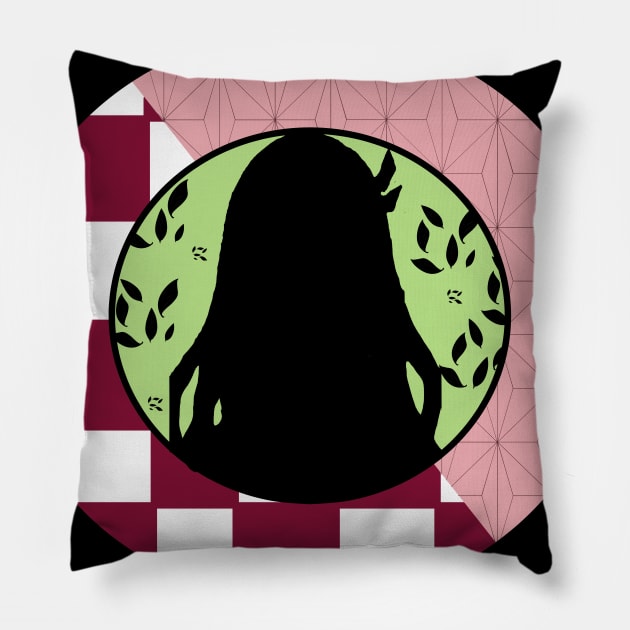 Nezuko Kamado Fan Art by Katsumi Chizue Donut theme Based Pillow by Thousand Miles Obstacles