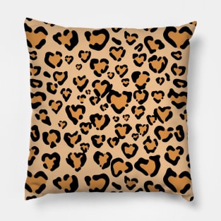 Yellow Leopard Animal Print Pillow