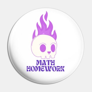 Math Homework Pin