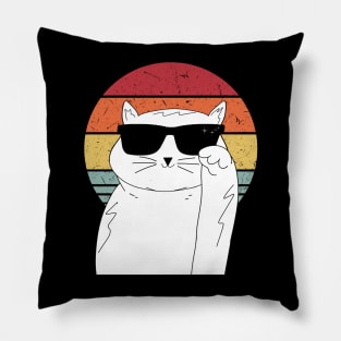 Cool Cat Dad Father's Day Pillow