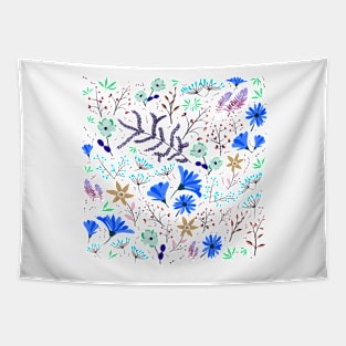 Blue spring colorful garden Tapestry