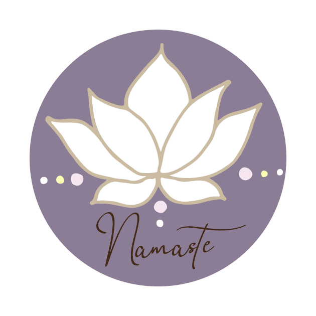 Namaste yoga design by Anines Atelier