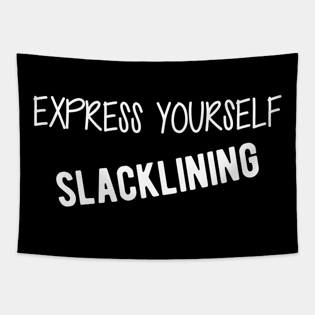 Slacklining - Express yourself slacklining Tapestry by KC Happy Shop