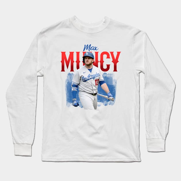 Max Muncy Baseball Edit Tapestries Dodgers - Max Muncy - Sticker