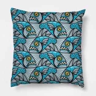 Escher Fish Pattern I Pillow