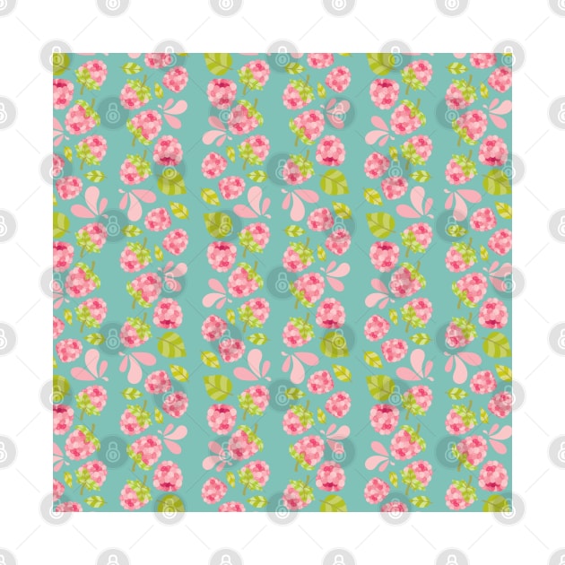 Raspberry Boom Seamless Surface Pattern Design by zarya_kiqo