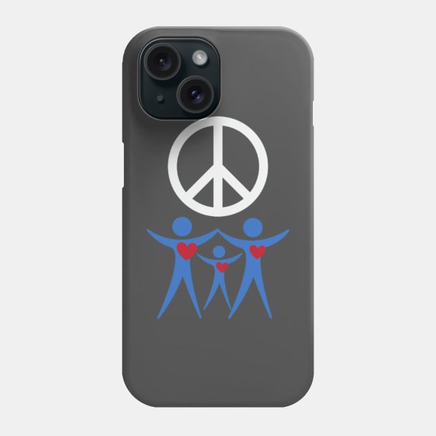 Let's Obtain Peace by Loving Each Other Phone Case by Craftshirt