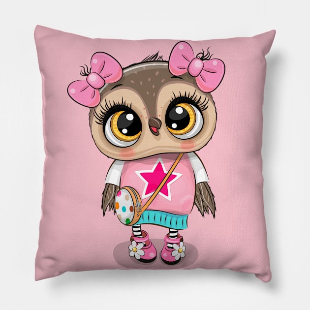 Cute owl Pillow by Reginast777