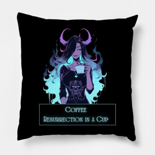 Coffee Necromancer Pillow