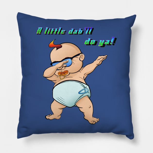 dab teeshirt Pillow by jennygormanart