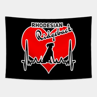 Rhodesiean Ridgeback black Heartbeat Ridgebackfan Tapestry