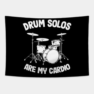 Drum Solos Are My Cardio Drummer Funny Drumming Gift Quote Tapestry