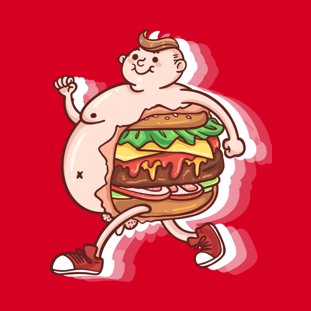 Burger Man by BiillustrationID