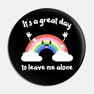 Cute Rainbow Sarcasm Antisocial Humor Irony Pin