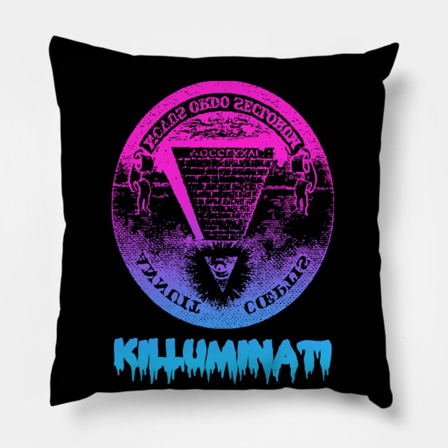 KILLUMINATI Pillow by BUNNYDETH