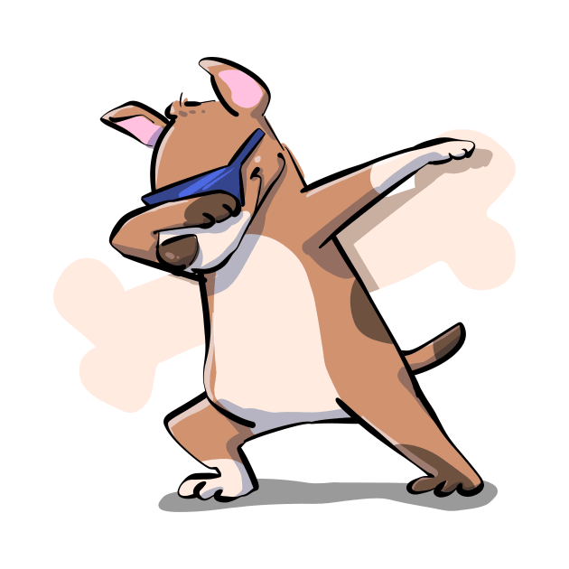 Funny Dabbing Dancing Dog Pet by PhantomDesign