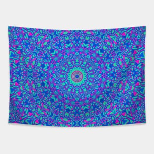 Colorful Psychedelic Mandala Tapestry