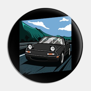 Black  miata na Pin