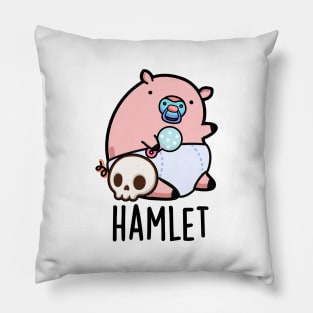 Hamlet Cute Shakepeare Baby Pig Pun Pillow