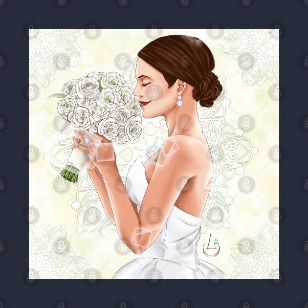 Lea Michele Marriage Portrait by AudreyWagnerArt