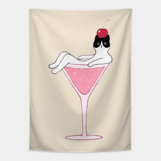 Cat Cocktail Tapestry