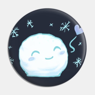 Happy Snowball Pin