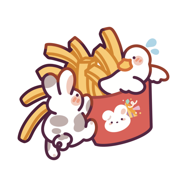 Duck & Bunny French Fries by Meil Can