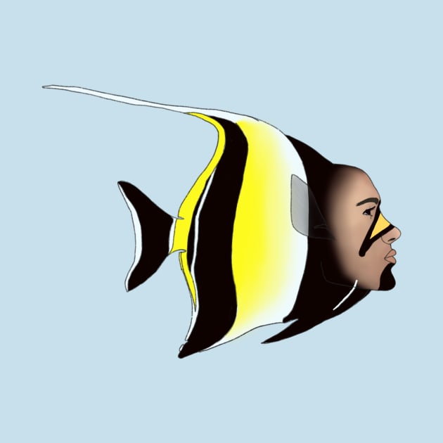 Moorish Idol Gentlefish by Rosiethekitty13