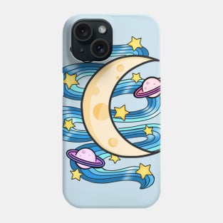 The Moon And A Swirl Of Night Phone Case