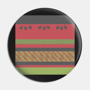 Watermelon Picnic Stripe Pin