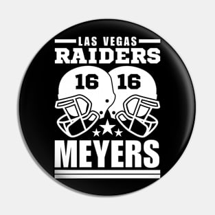 Las Vegas Raiders Meyers 16 American Football Retro Pin