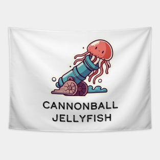 Cannonball Jellyfish Pun Tapestry