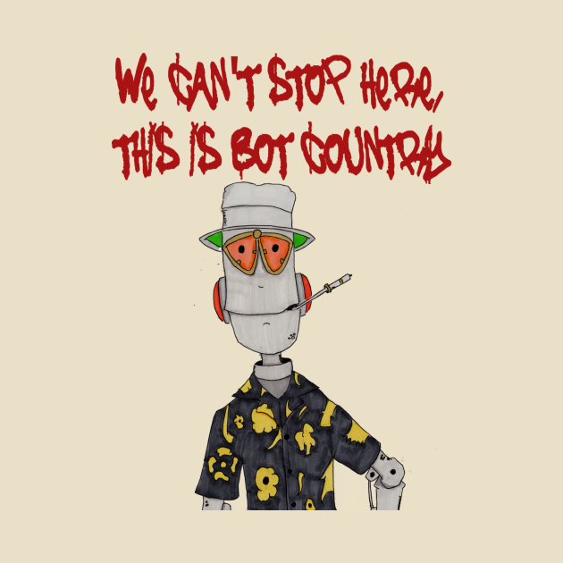 Discover Fear & Loathing in DOS Vegas (Bot Country) - Comedy - T-Shirt