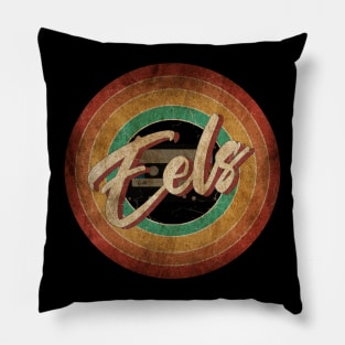 Eels Vintage Circle Art Pillow