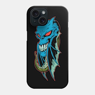 blue skull Phone Case