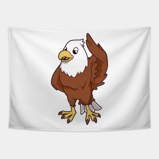 Kawaii white-tailed eagle Tapestry